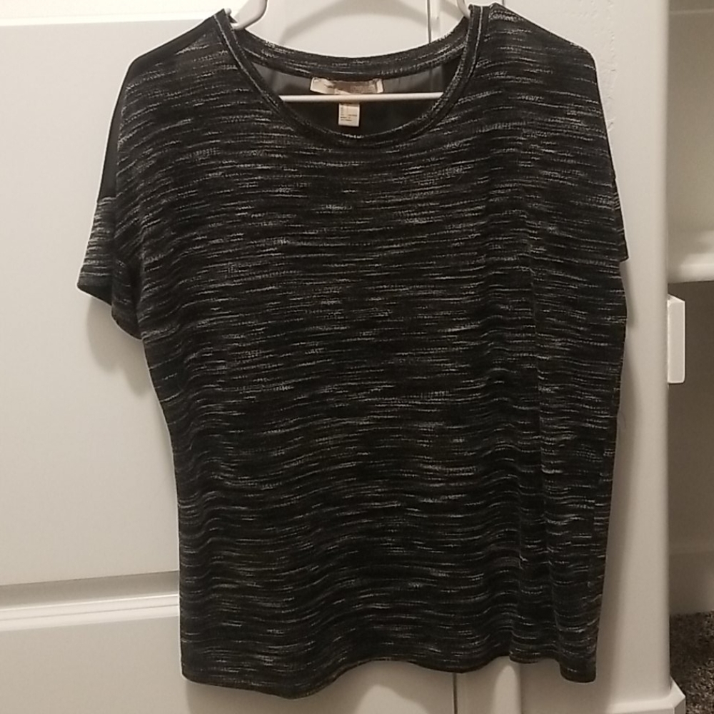 Black and Gray textured Shirt